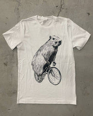Capybara On A Bicycle Men's / Unisex Shirt