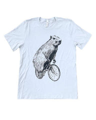 Capybara On A Bicycle Men's / Unisex Shirt