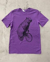 Capybara On A Bicycle Men's / Unisex Shirt