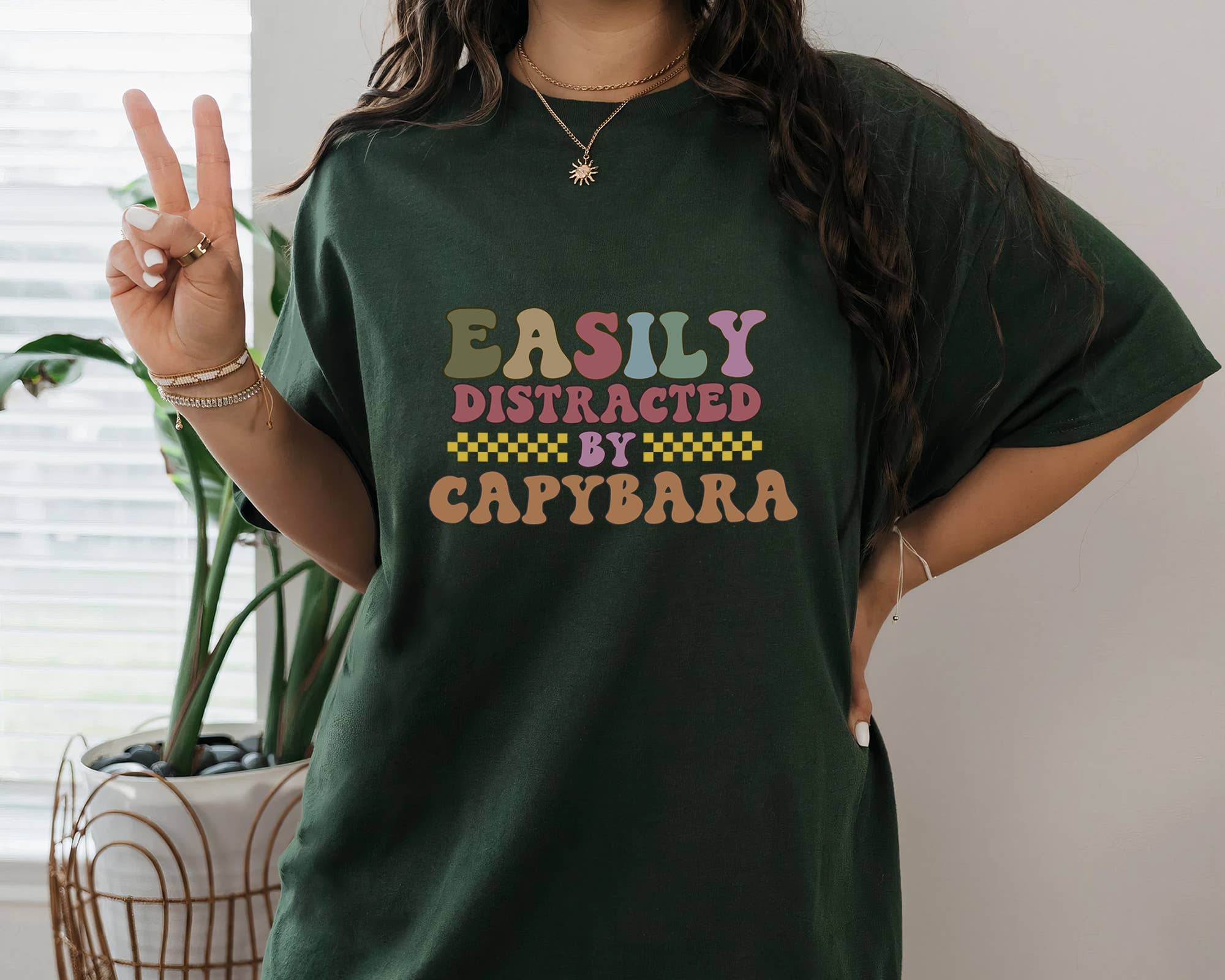 Capybara Lover Shirt, Distressed Retro Capybara Tshirt