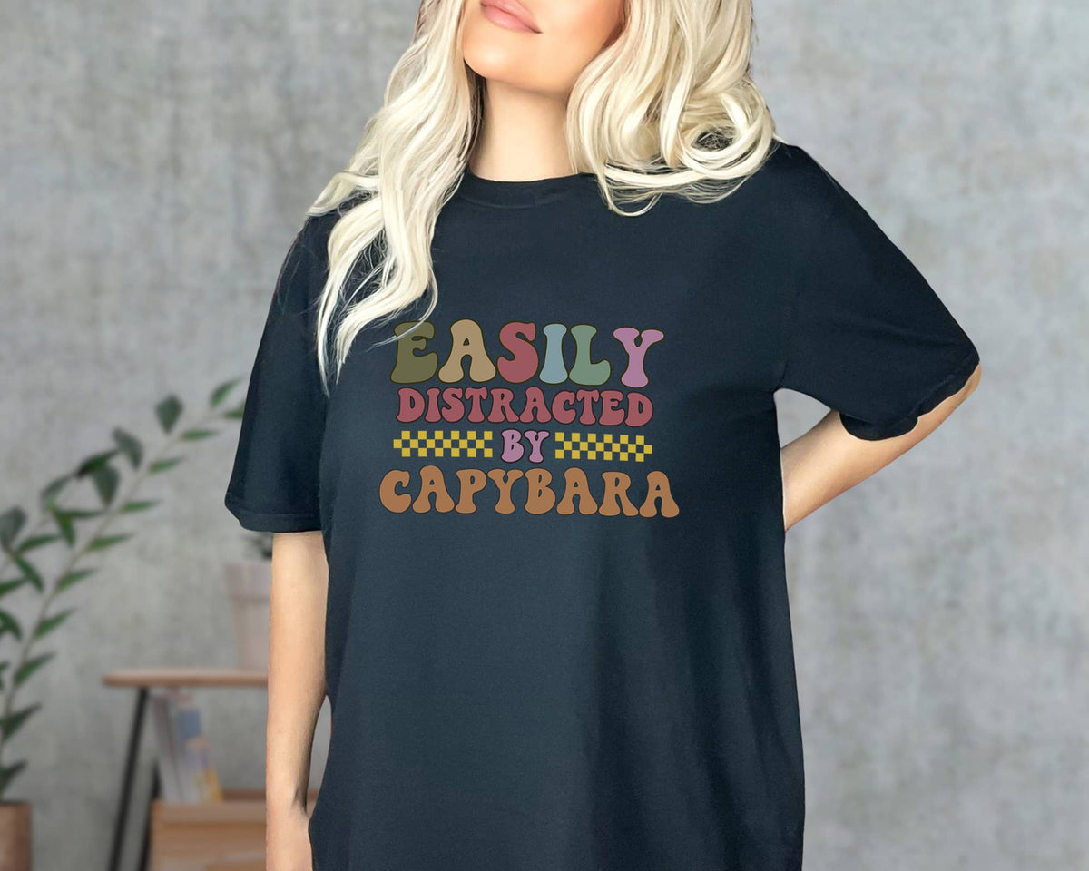 Capybara Lover Shirt, Distressed Retro Capybara Tshirt