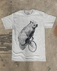 Capybara On A Bicycle Men's / Unisex Shirt