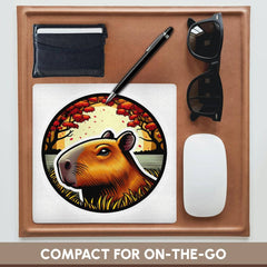 Cute Illustration of An Capybara, Mouse Pad