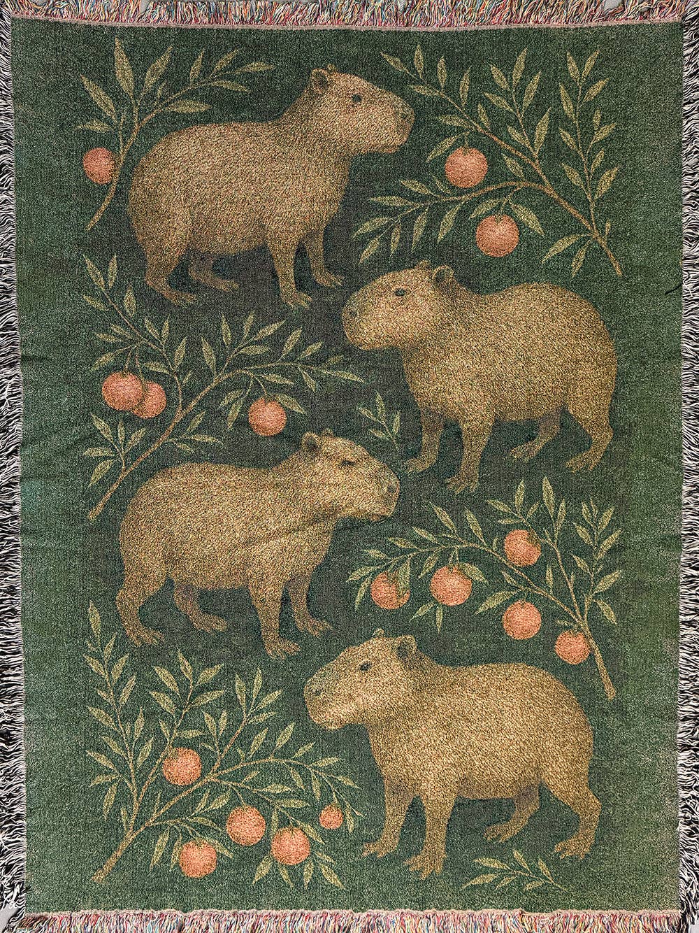 Cozy Capybara Throw Blanket