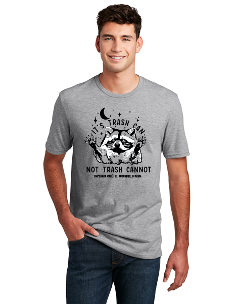 “It’s Trash Can - Not Trash Can Not” Unisex Tee – Light Heather Grey Capybara Shirt