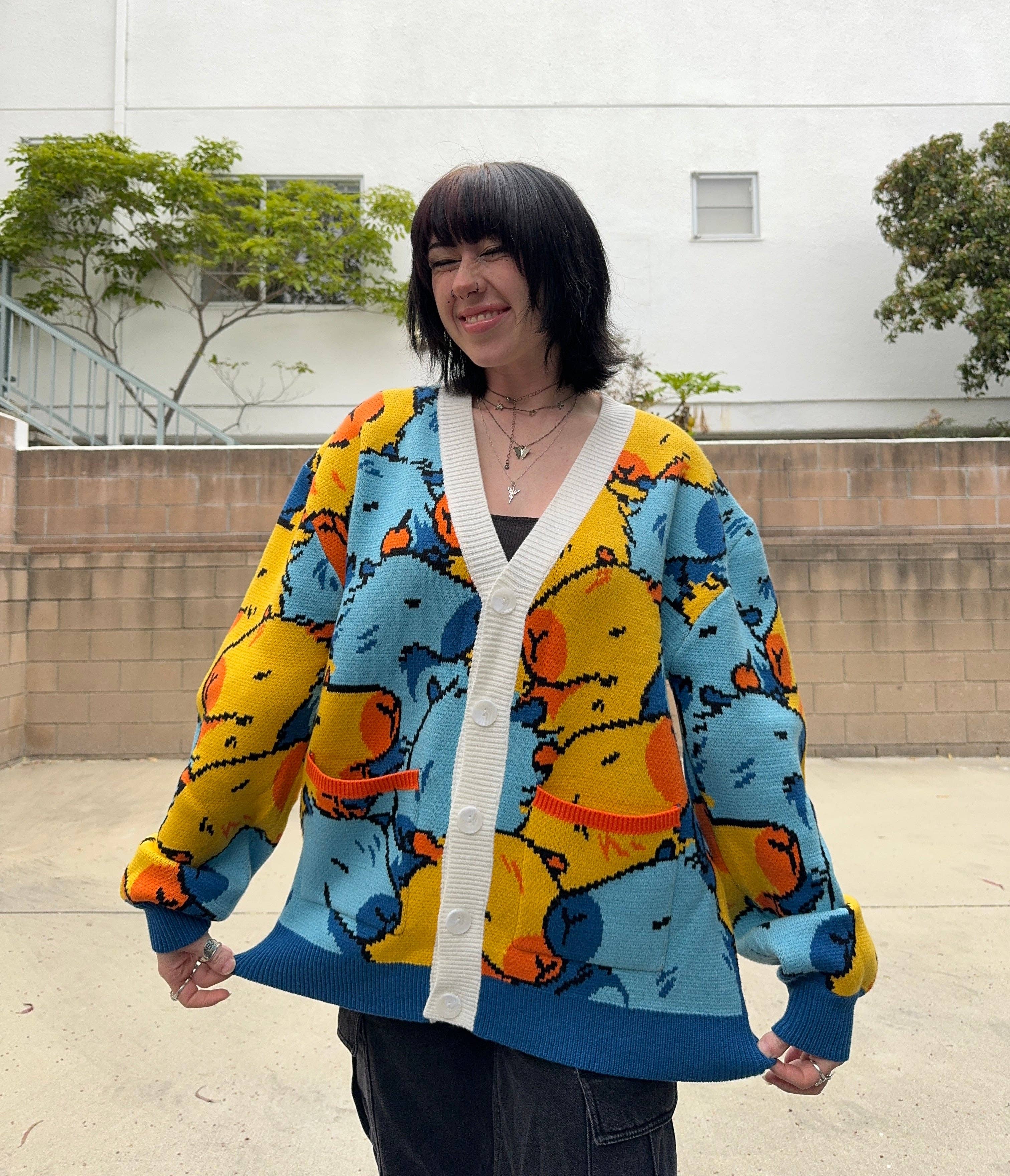 Aroace Capybara Cardigan – Cozy Pride-Inspired Comfort