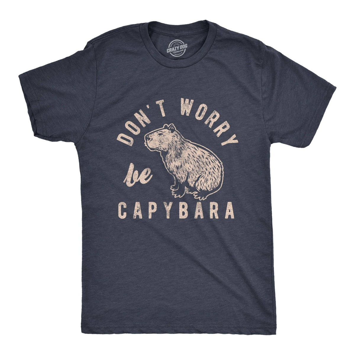 Don’t Worry Be Capybara T-Shirt – Funny Graphic Tee for Capy Fans