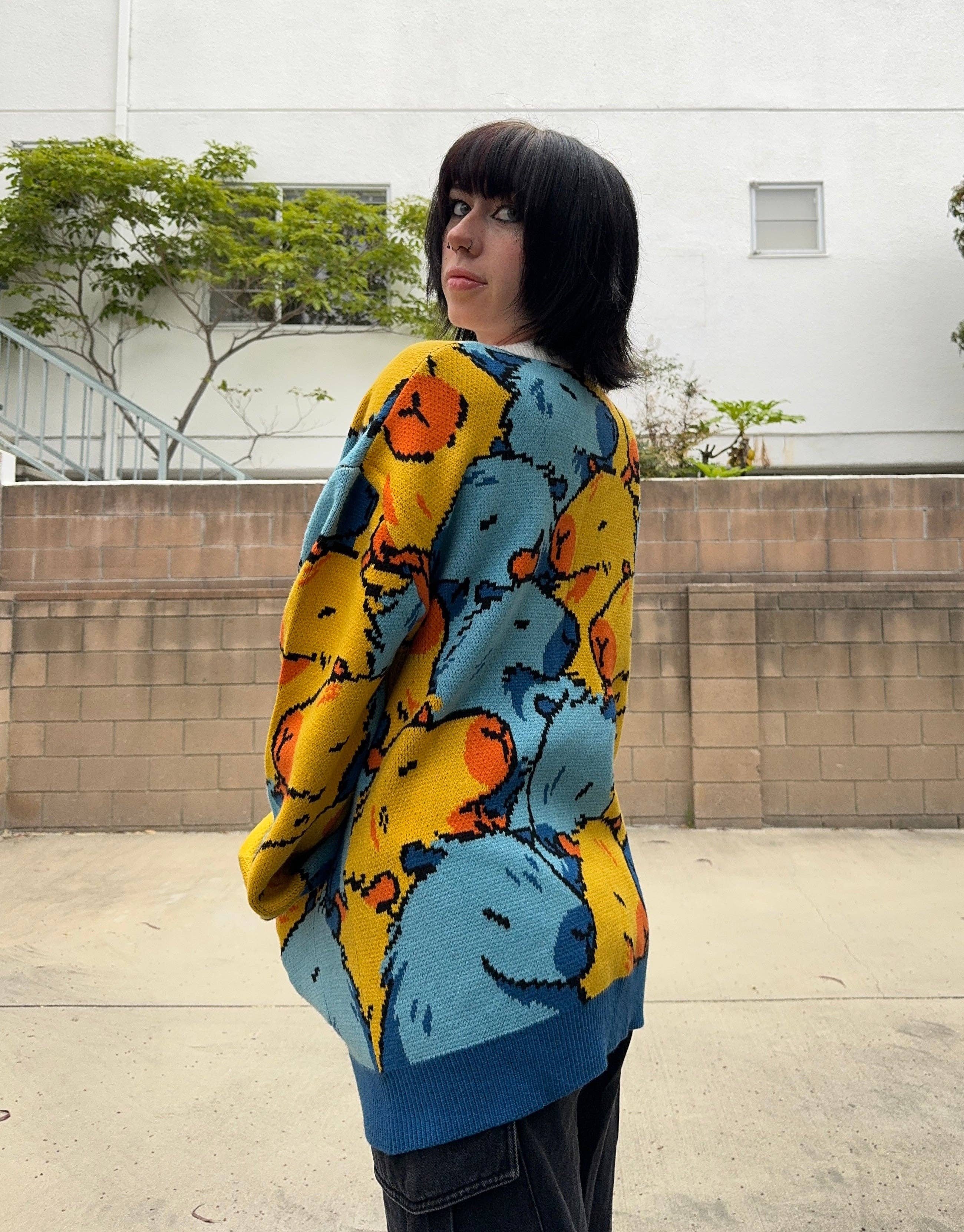 Aroace Capybara Cardigan – Cozy Pride-Inspired Comfort