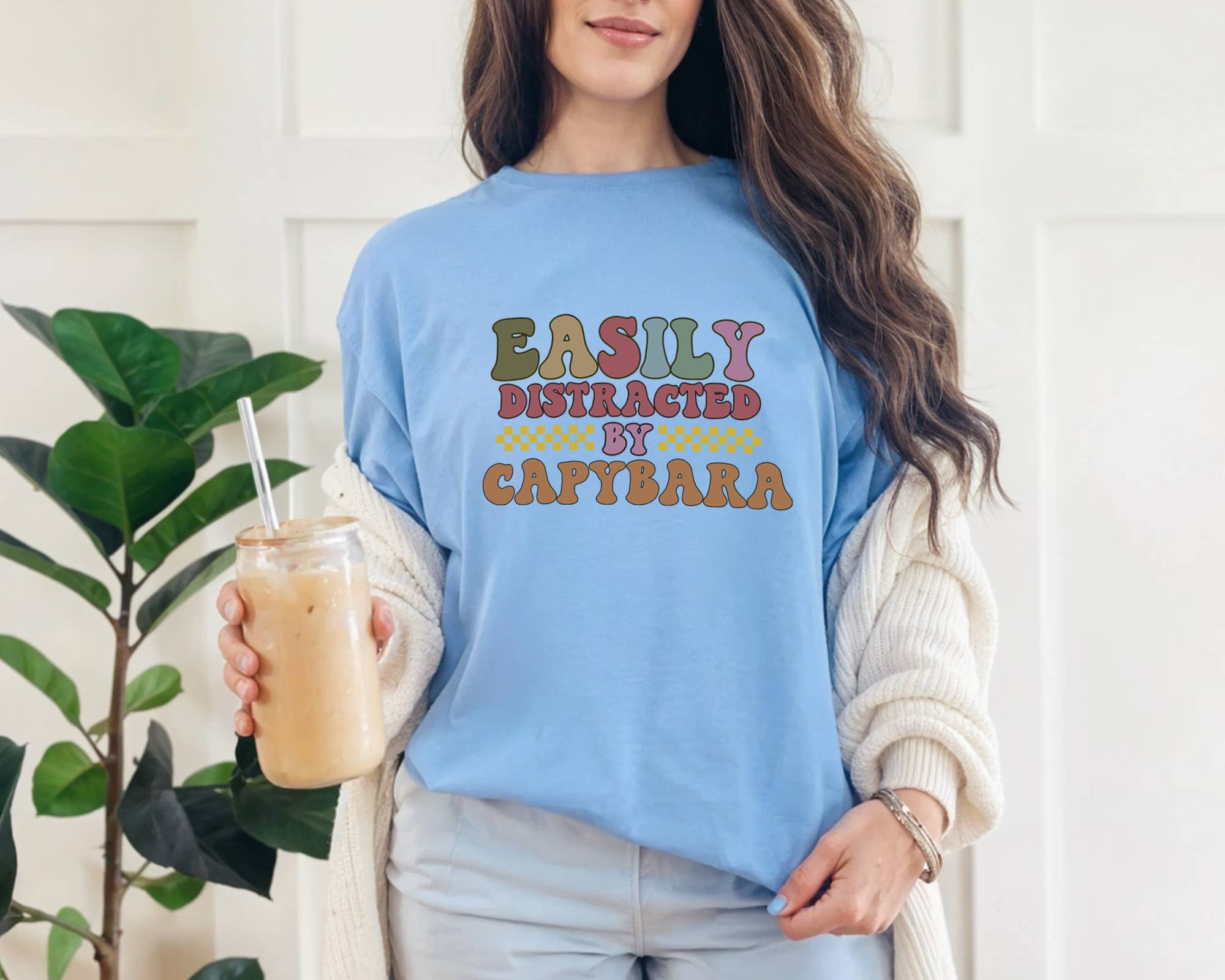 Capybara Lover Shirt, Distressed Retro Capybara Tshirt